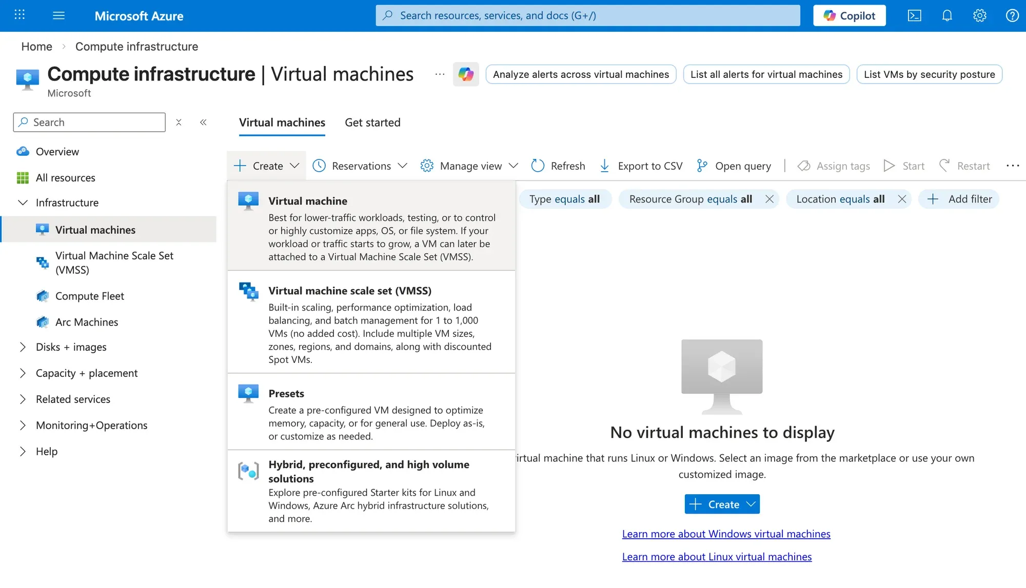 Create VM