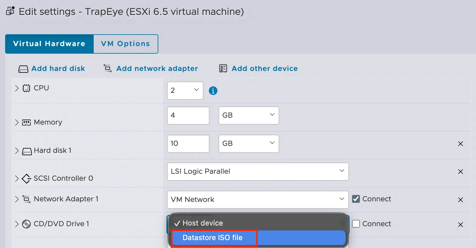 Select ISO