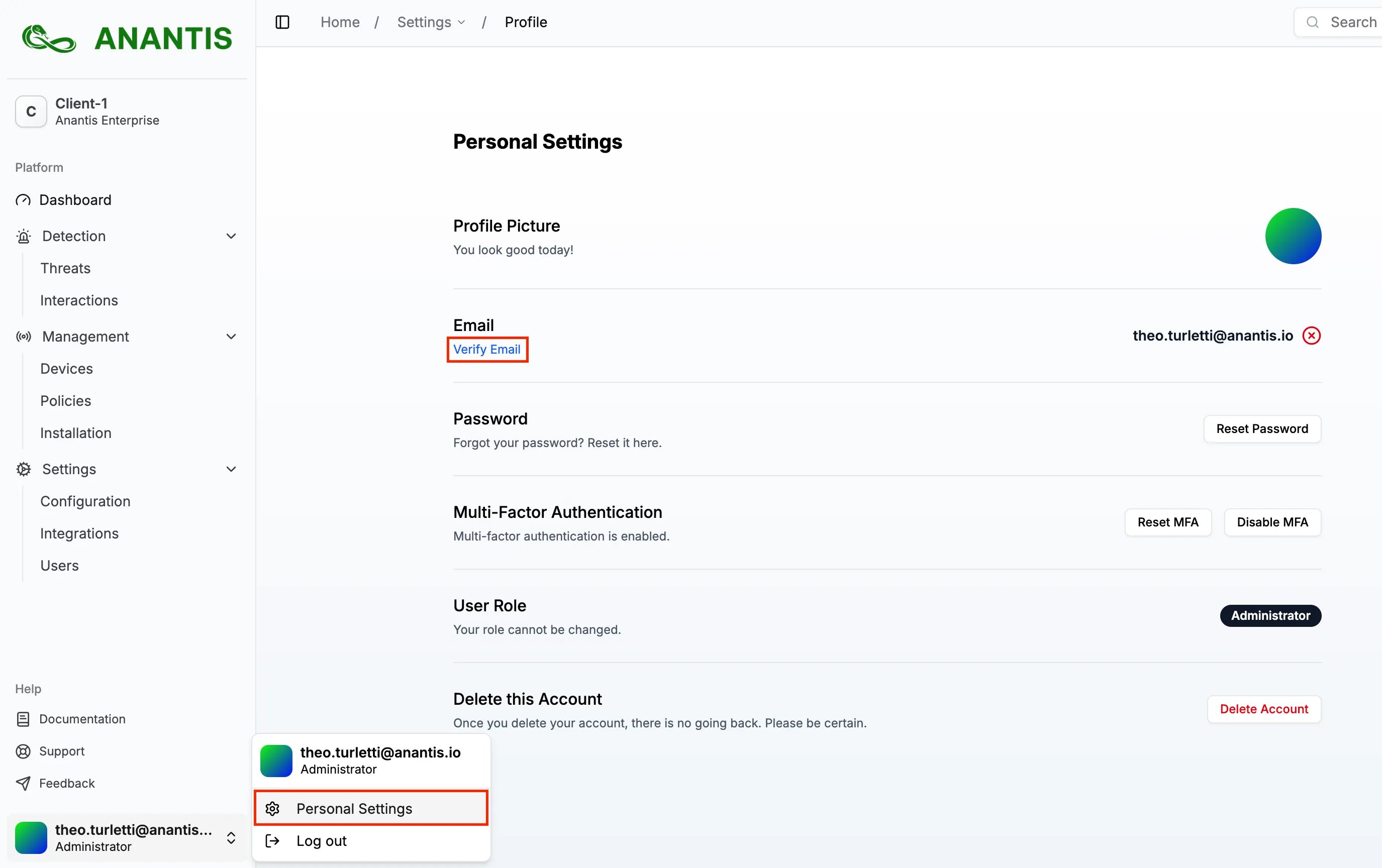 Verify Email